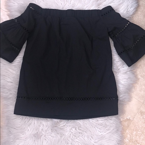 Michael Kors Crochet Eyelet Off the Shoulder Top - Picture 6 of 6